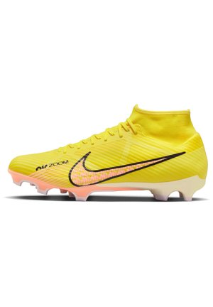 Nike Performance ZOOM MERCURIAL SUPERFLY 9 ACADEMY MG - Botas de futebol com pitões - yellow strike sunset glow-coconut milk