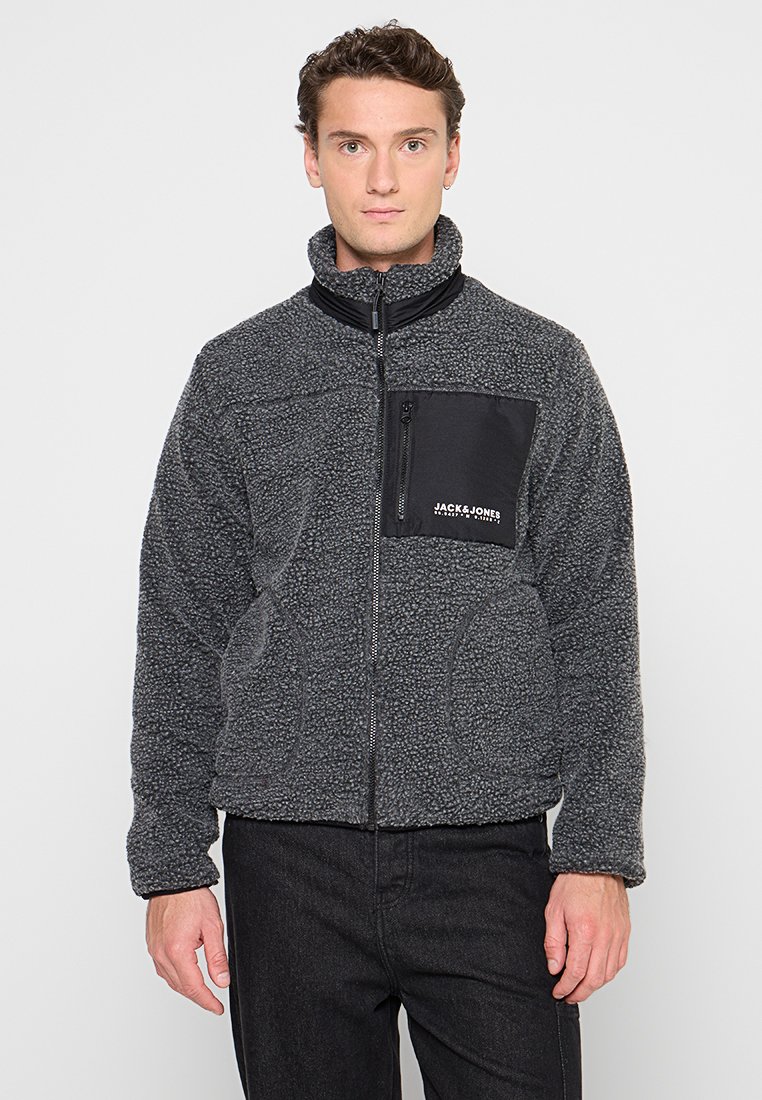 jack & jones Fleecejas grijs