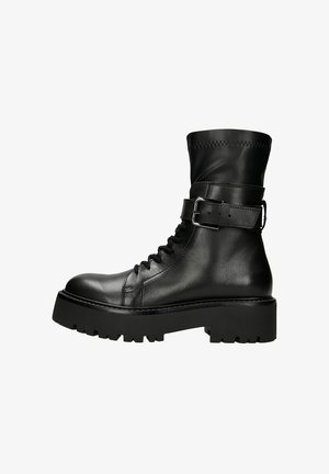 Kovbojské/motorkářské kotníkové boty - black