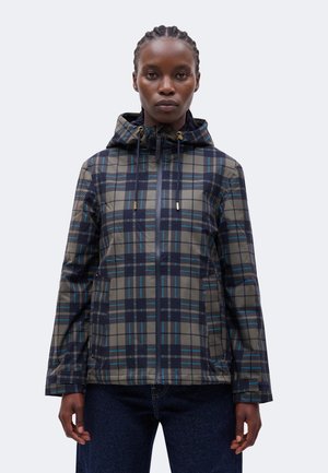 Hunter ORIGINAL, TARTAN JACKET - Водоустойчиво яке - kambaba/night sky/atomic blue