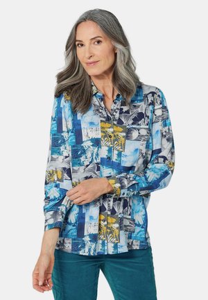 MIT DRUCK - Overhemdblouse - grey