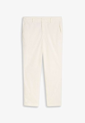 TOM TAILOR DENIM, TOM TAILOR DENIM HOSEN & CHINO RELAXED FIT CORDHOSE - Chino - gardenia white