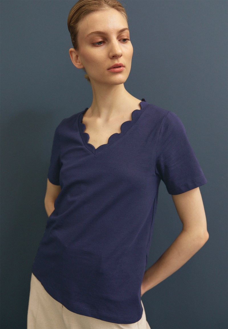 Anna Field TShirt print dark blue/dunkelblau Zalando.de