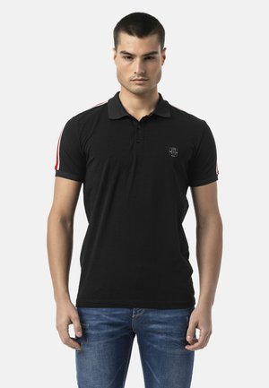 Cipo & Baxx, HERREN T-SHIRT MIT LOGO UND STYLISCHEN ÄRMELN - Poloshirt - schwarz
