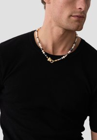 Nialaya PEARL PANTHER LOCK - Halskæder - pink white navy