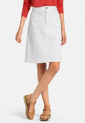 Denim skirt - weiß denim