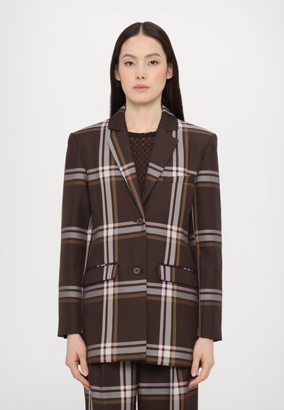 Stine Goya LONG SLEEVE BOXY BLAZER CASUAL TAILORING - Blejzr - brown