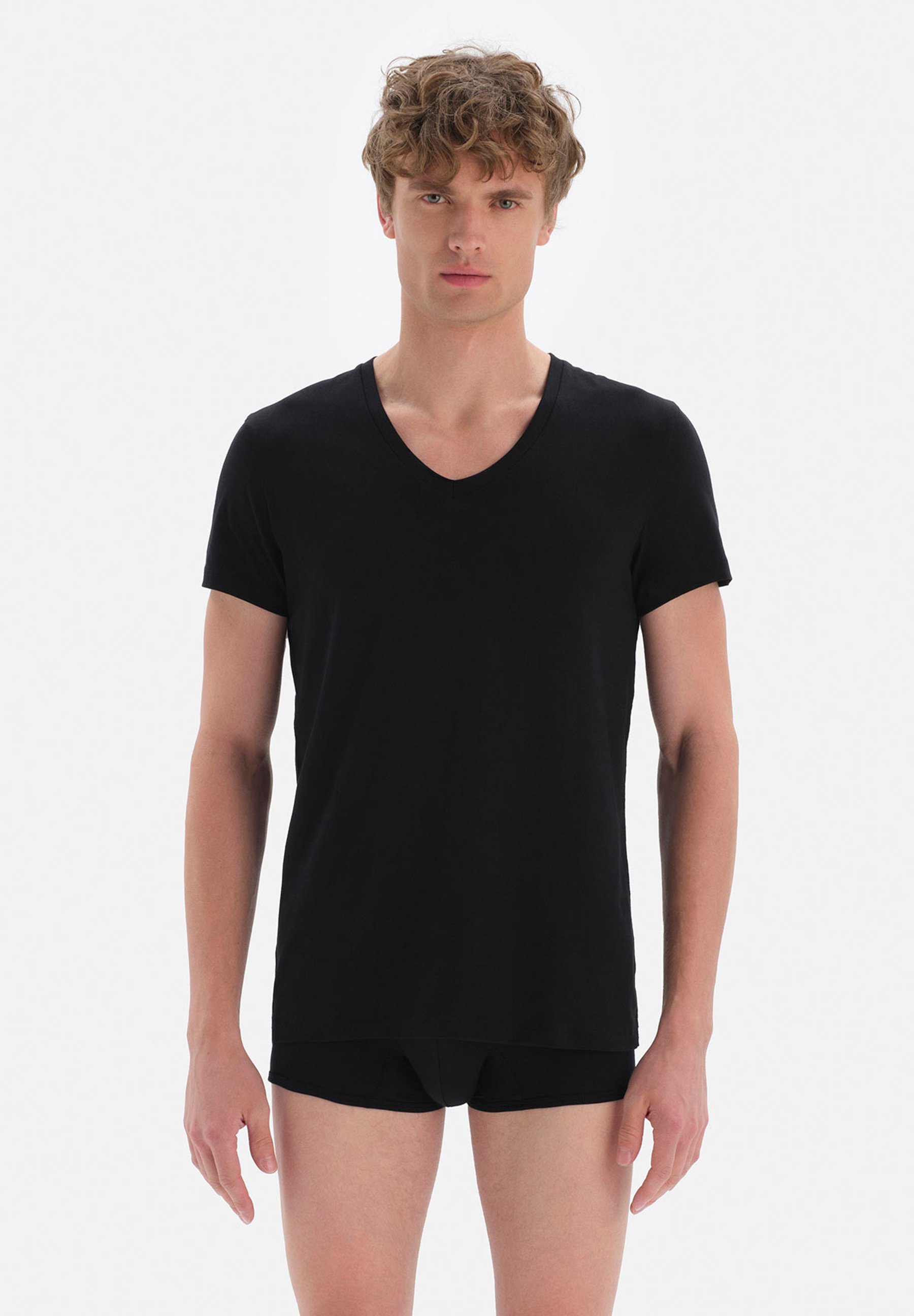 Dagi Basic Cotton Undershirt T-Shirt Uomo - Colletto A V, Cotone Morbido, Prodotta In Turchia