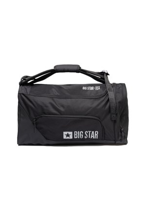 Zwarte rechthoekige sporttas met gevoerde handvatten, ritscompartimenten en 'BIG STAR' branding aan de voorkant en zijkant.