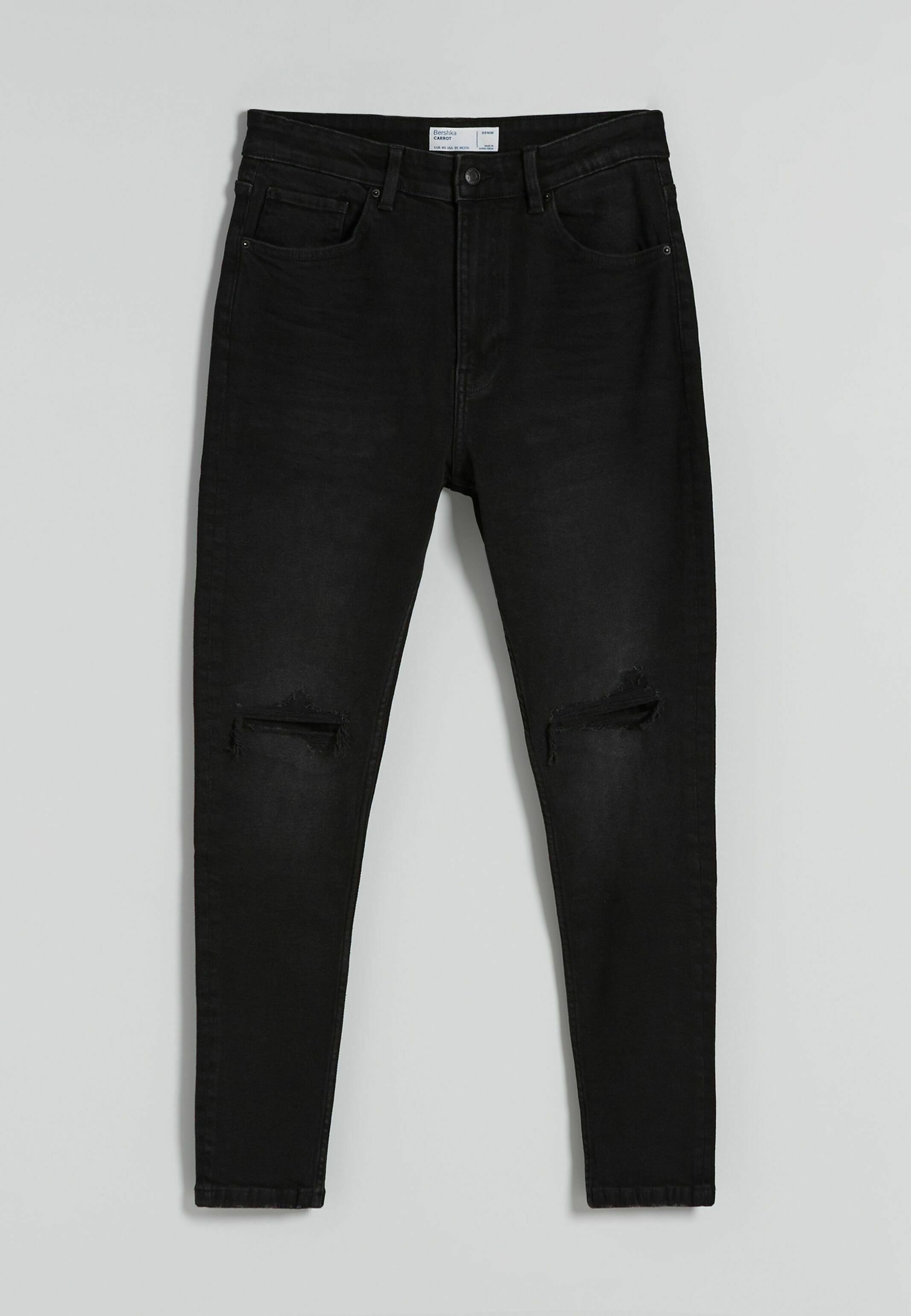 Bershka TAPERED - Jeans Slim Fit - black/schwarz - Zalando.de
