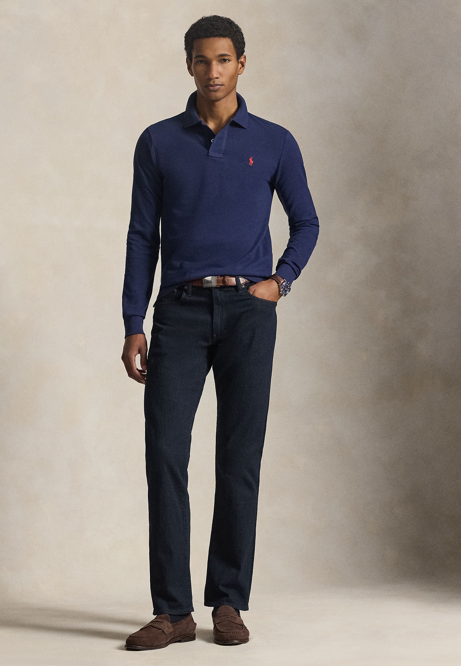 Polo Ralph Lauren SLIM FIT LONG-SLEEVE POLO SHIRT - Langarmshirt