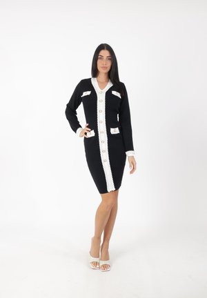 ELARA - Strickkleid - schwarz