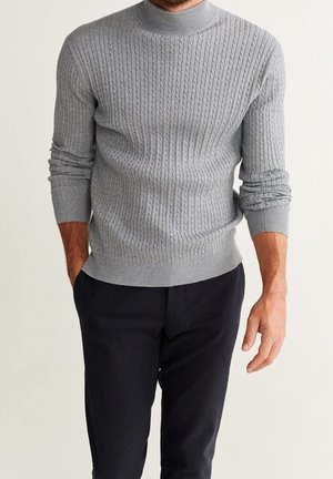 Svetr - mottled grey