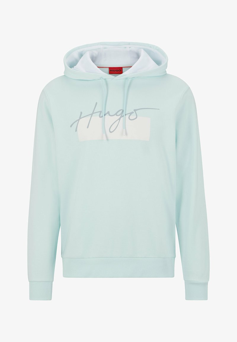 Felpa con Cappuccio Uomo HUGO in Cotone con Zip e Logo Patch Nero Hugo 50447972 Felpa con Cappuccio Uomo HUGO in Cotone con Zip e Logo Patch Nero Hugo 50447972