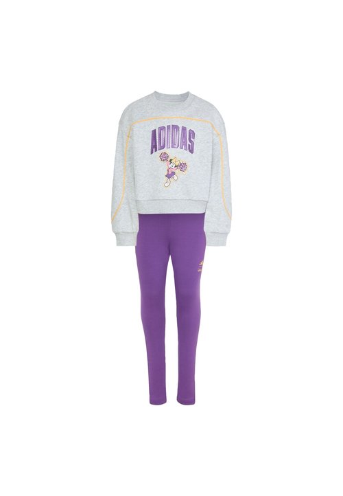 adidas MINNIE MOUSE JOGGER-SET - Leggings - light grey heather/semi ice tangerine — photo 5