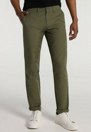 CHINESISCH LINO | REGELMABIG FIT SHOT - Chinos - grün
