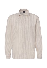 LANGARM - Hemd - beige weiß gestreift