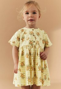 Next Nappali ruha - yellow floral gingham