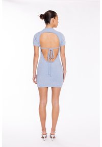 Glamorous OPEN BACK MINI - Fodralklänning - blue metallic