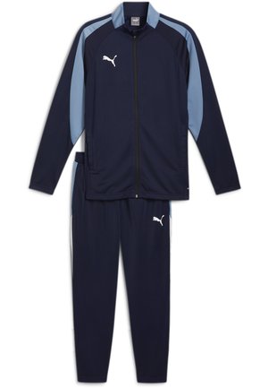 INDIVIDUALLIGA SET - Tracksuit - navy white zen blue