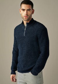 Next CABLE ZIP NECK - Vesta - navy