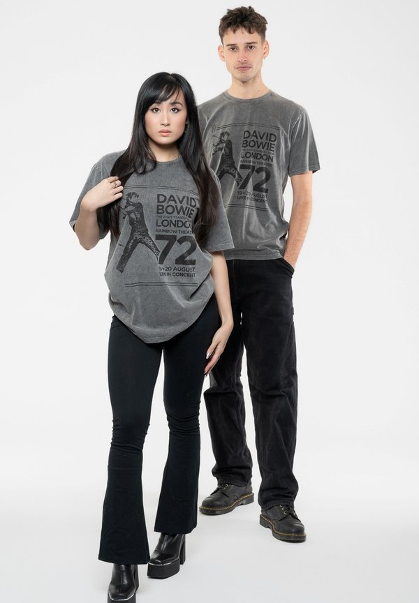 Print T-shirt - charcoal3