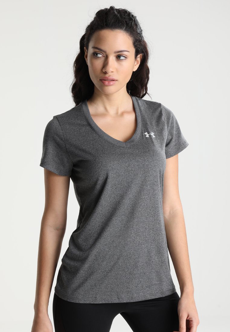 Under Armour TECH SOLID - T-Shirt basic - grey