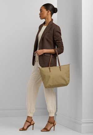 Lauren Ralph Lauren NYLON LARGE KEATON TOTE BAG - Veľká kabelka - clay