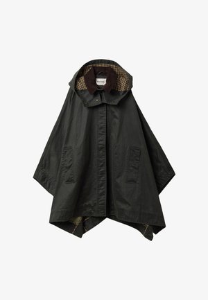 Stefanel, CAPE WITH CONCEALED ZIP, OVERSIZED FIT. - Poncho - black