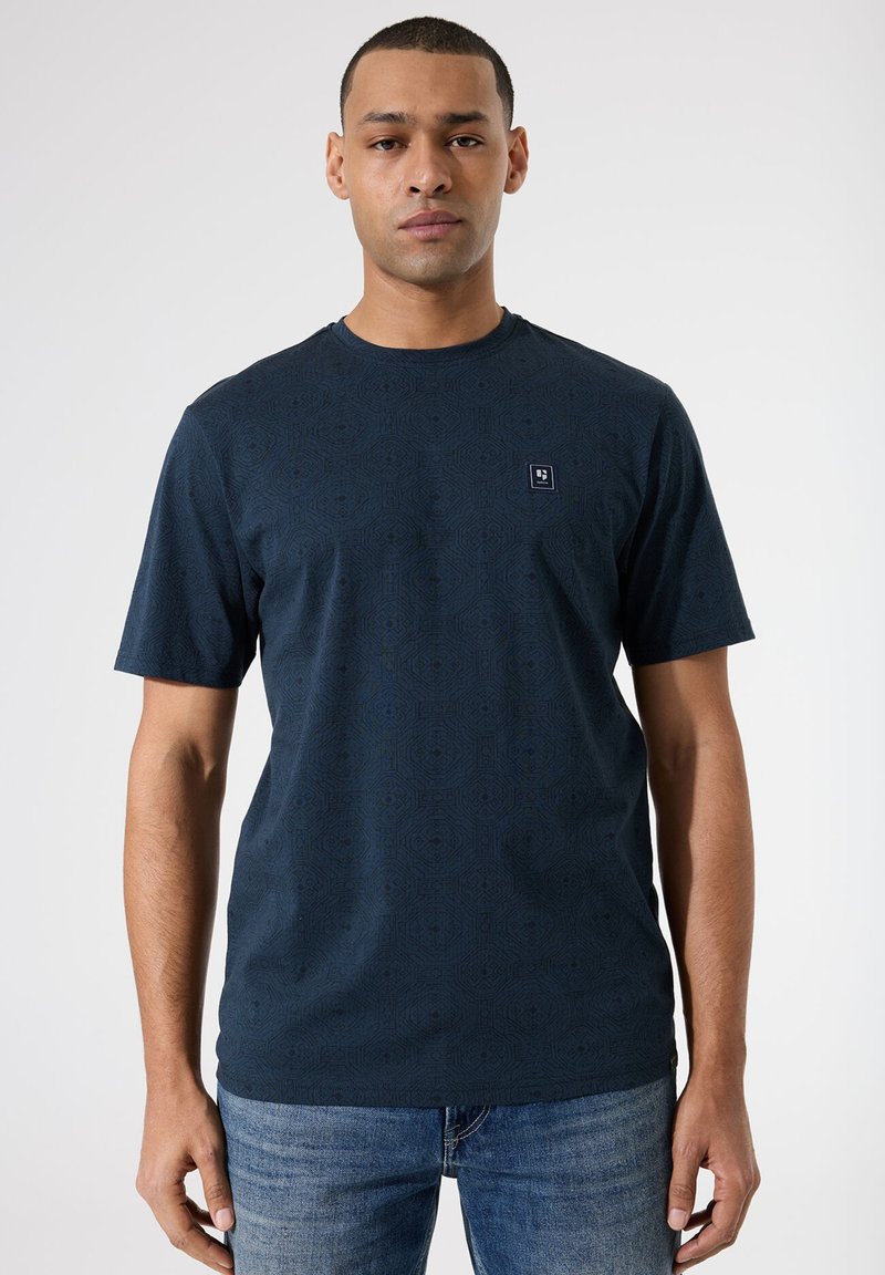 Garcia T-Shirt print - fossil blue