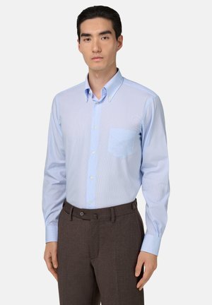 REGULAR FIT CHECKED - Hemd - light blue