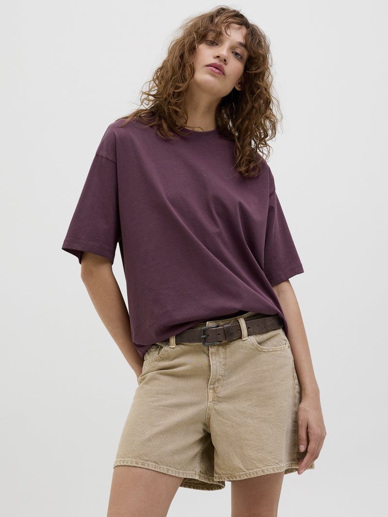 JJXX JXANDREA LOOSE LOGO TEE - T-shirts basic - sassafras/decadent chocolate