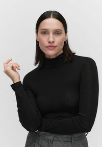 Dobber APRILLO TURTLENECK - Pitkähihainen paita - black