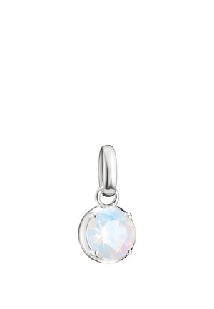 GEBURTSSTEIN JUNI CONNECT UNISEX - Anhänger - silberfarben, weiß