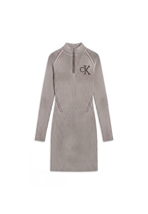 Calvin Klein Jeans, ZIP UP DRESS - Рокля тип пуловер - black combo