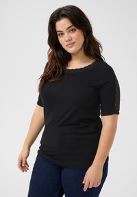 Kaffe Curve - KCJUNNA - Print T-shirt - black deep Thumbnail Image 1