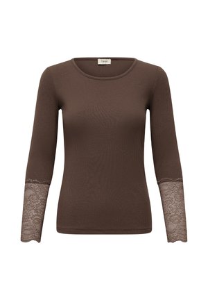 Fransa, FRANSA FRHIZAMOND TEE 19 - T-shirt à manches longues - hot fudge