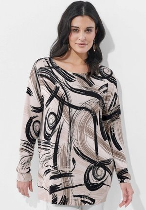 Strickpullover - stone   taupe   black