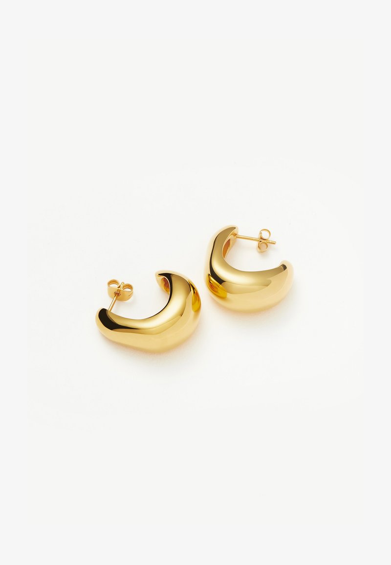 Missoma ORGANIC DOME HOOP EARRING - Orecchini - gold-coloured
