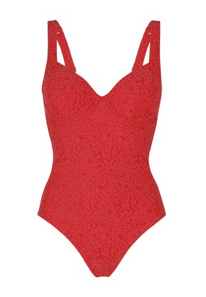 Lovable, LOVABLE COSTUME DA BAGNO FESTIVAL JACQUARD DONNA - Costume da bagno - rosso ibisco