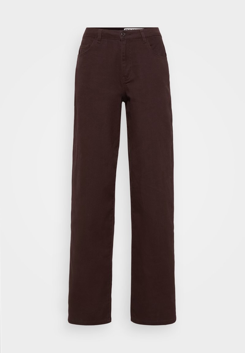 Only Tall Wide leg donkerrood