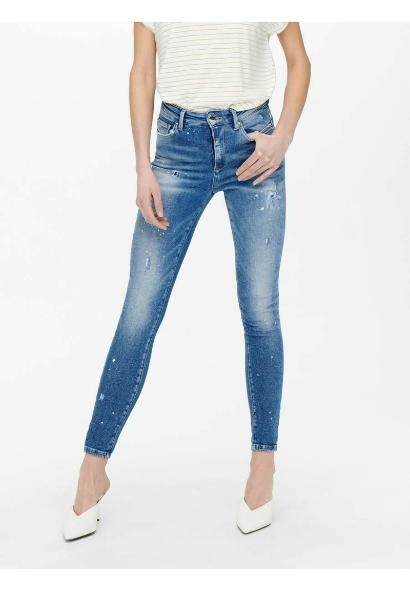 ONLY MILA - Jeans Skinny Fit - light blue denim/light-blue denim ...