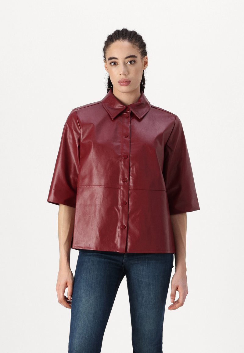 SOMETHINGNEW SNSILLE SHIRT  - Button down-skjorte - fired brick