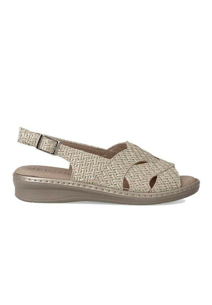 PITILLOS 1301 - Sandalias de cuña - oro/dorado - Zalando.es