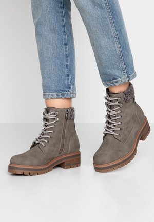 Stivaletti stringati - taupe