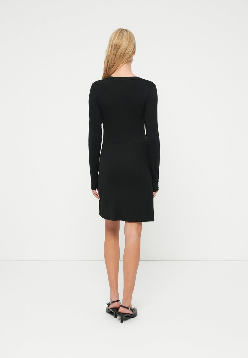 ONLY ONLMILA V NECK DRESS BOX - Jersey dress - black - Zalando.ie