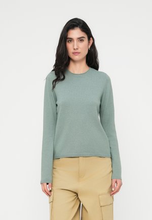 ONLLOYAL O NECK - Jersey de punto - chinois green melange