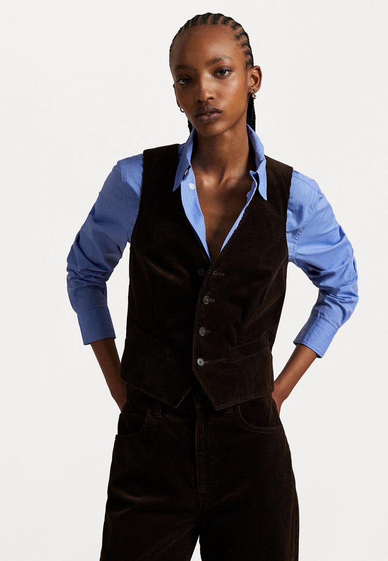 Polo Ralph Lauren COTTON CORDUROY VEST - Veste sans manches - brown