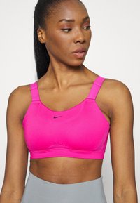 Nike Performance ALPHA BRA - Sutiã desportivo de alto suporte - active pink/mystic hibiscus/black