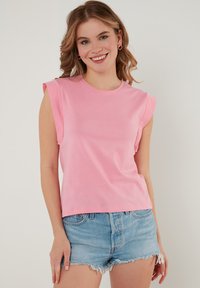 LELA - CREW NECK - T-shirt basique - pink melange Image miniature 1